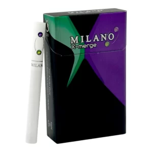 บุหรี่นอก มิลาโน่ ม่วง MILANO X-MERGE (2 เม็ดบีบ)